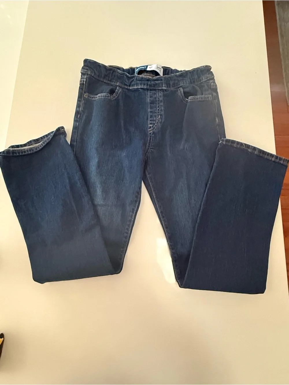 Old Navy Girls XXL 18 Bootcut Jeans Blue Denim Adjustable Waist
